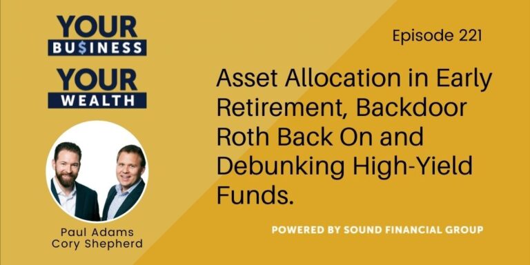 PODCAST EPISODE 221: Asset Allocation in Early Retirement, Backdoor Roth Back On and Debunking High-Yield Funds