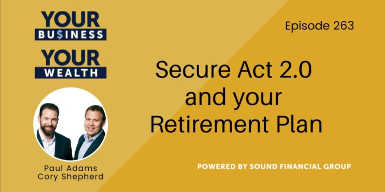 PODCAST EPISODE 263 – Secure Act 2.0 and your Retirement Plan