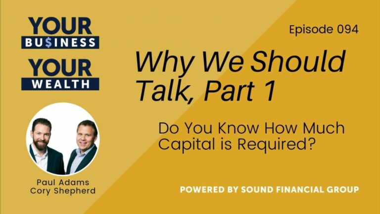 Podcast Episode 94: Why We Should Talk, Part 1: Do You Know How Much Capital is Required?