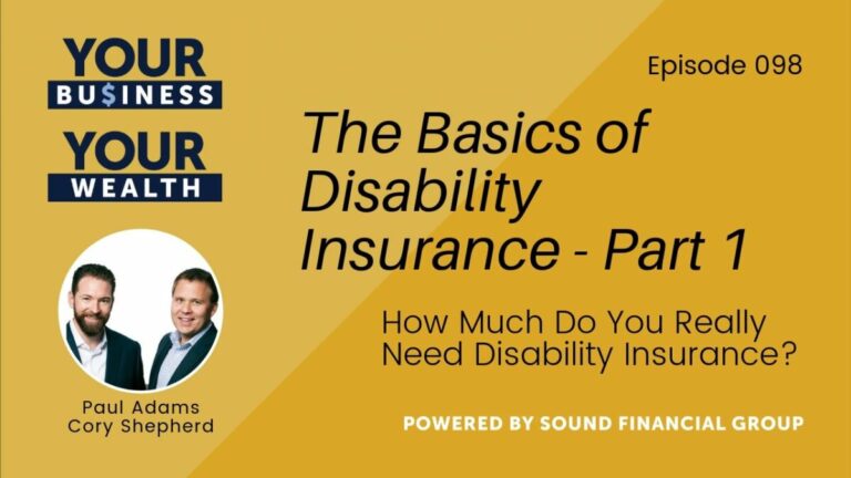 Podcast Episode 98: The Basics of Disability Insurance Part 1: How Much Do You Really Need Disability Insurance?