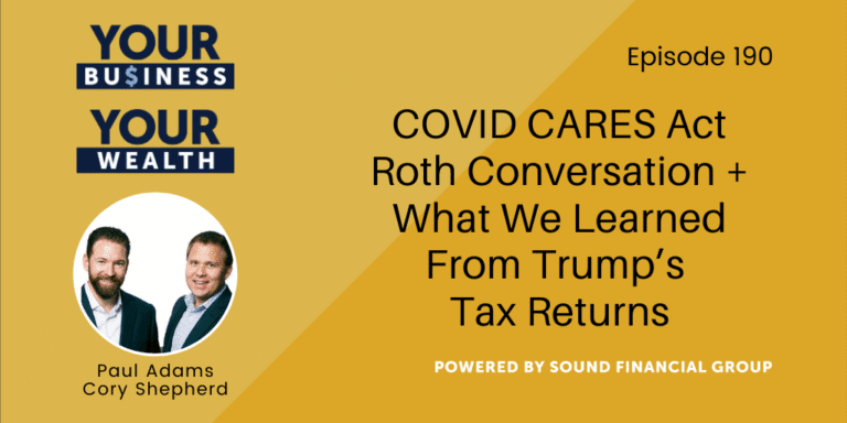 PODCAST EPISODE 190: COVID CARES Act Roth Conversation + What We Learned From Trump’s Tax Returns