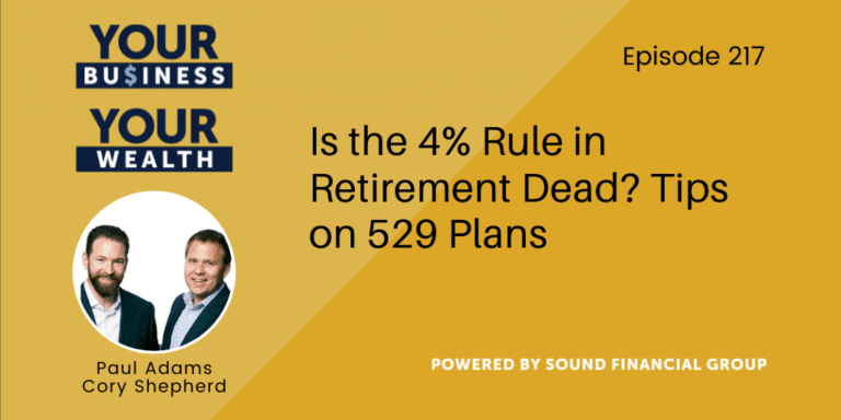 PODCAST EPISODE 217: Is the 4% Rule in Retirement Dead? Tips on 529 Plans